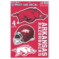 WinCraft Arkansas Razorbacks Primary 11'' x 17'' Multi-Use Decal Sheet