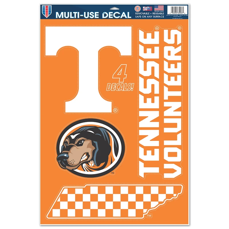 WinCraft Tennessee Volunteers Primary 11'' x 17'' Multi-Use Decal Sheet