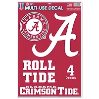 WinCraft Alabama Crimson Tide Primary 11'' x 17'' Multi-Use Decal Sheet