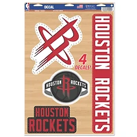 WinCraft Houston Rockets Primary 11'' x 17'' Multi-Use Decal Sheet