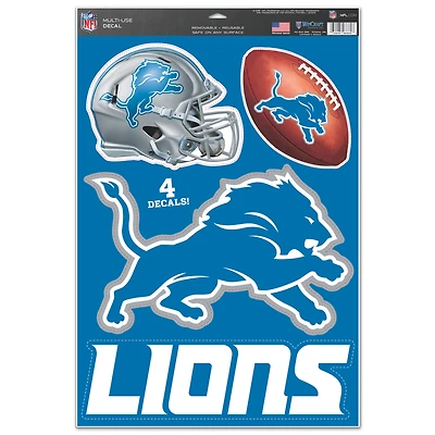 WinCraft Detroit Lions Primary 11'' x 17'' Multi-Use Decal Sheet