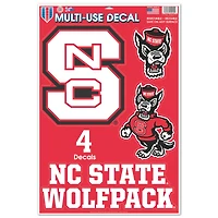 WinCraft NC State Wolfpack Primary 11'' x 17'' Multi-Use Decal Sheet