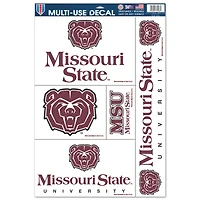 WinCraft Missouri State University Bears 11'' x 17'' Multi-Use Decal Sheet