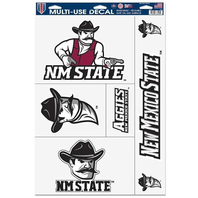 WinCraft New Mexico State Aggies 11'' x 17'' Multi-Use Decal Sheet