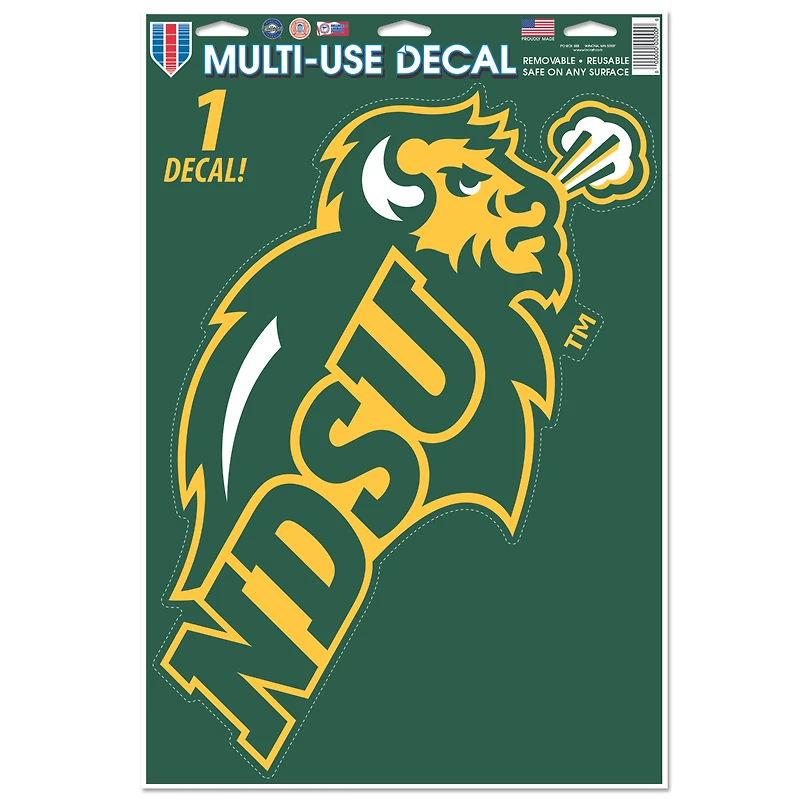 WinCraft NDSU Bison Secondary 11'' x 17'' Multi-Use Decal Sheet