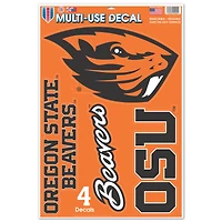 WinCraft Oregon State Beavers Primary 11'' x 17'' Multi-Use Decal Sheet