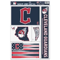 WinCraft Cleveland Guardians 11'' x 17'' Multi-Use Decal Sheet