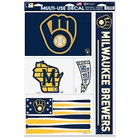 WinCraft Milwaukee Brewers 11'' x 17'' Multi-Use Decal Sheet