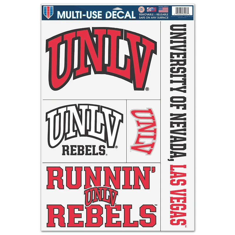 WinCraft UNLV Rebels 11'' x 17'' Multi-Use Decal Sheet