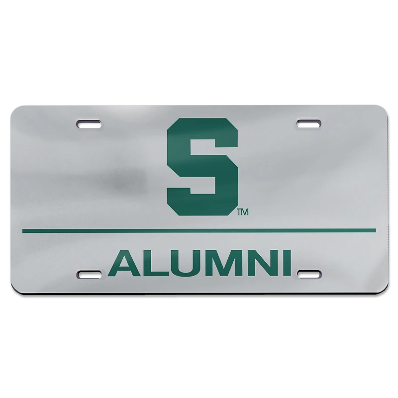 WinCraft Michigan State Spartans Team Logo 6 Laser Cut Acrylic License Plate