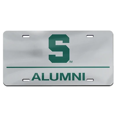 WinCraft Michigan State Spartans Team Logo 6 Laser Cut Acrylic License Plate