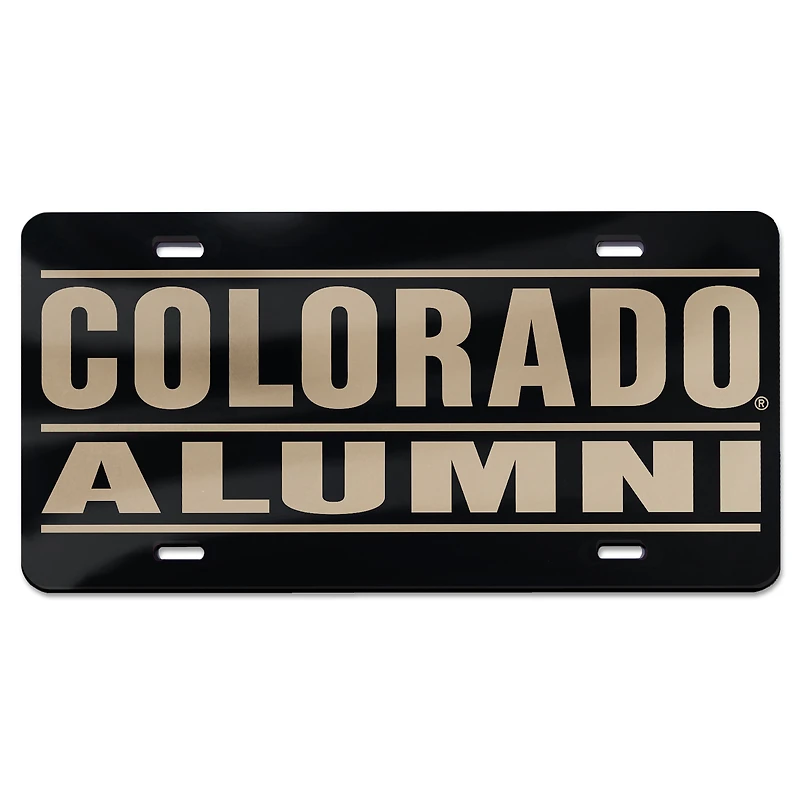 WinCraft Colorado Buffaloes Team Logo 2 Laser Cut Acrylic License Plate