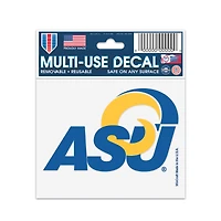WinCraft Angelo State Rams 3" x 4" Primary Multi-Use Decal
