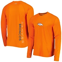 Men's MSX by Michael Strahan Orange Denver Broncos Interval Long Sleeve Raglan T-Shirt