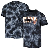 Men's MSX by Michael Strahan Black Chicago Bears Recovery Tie-Dye T-Shirt