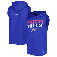 Men's MSX by Michael Strahan Royal Buffalo Bills Relay Sleeveless Pullover Hoodie