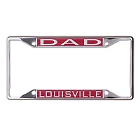 WinCraft Louisville Cardinals Dad School Supporter Laser Cut Metal License Plate Frame