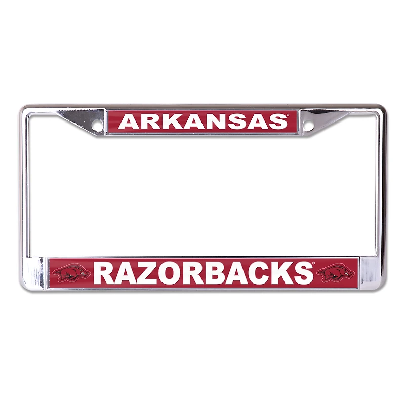 WinCraft Arkansas Razorbacks Secondary Logo S/L Metal License Plate Frame