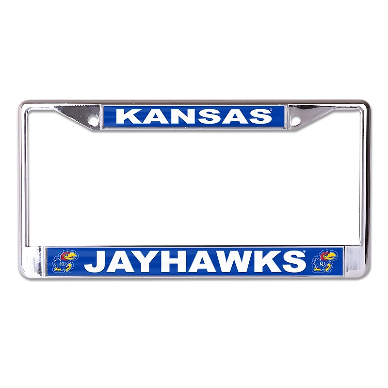 WinCraft Kansas Jayhawks Primary Logo S/L Metal License Plate Frame