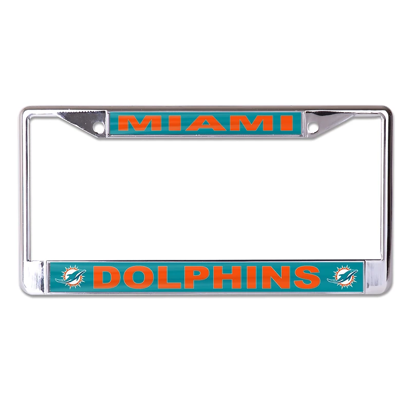 WinCraft Miami Dolphins Team Logo S/L Metal License Plate Frame