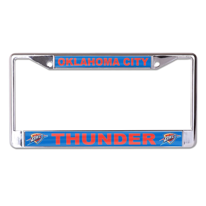 WinCraft Oklahoma City Thunder Primary Logo S/L Metal License Plate Frame