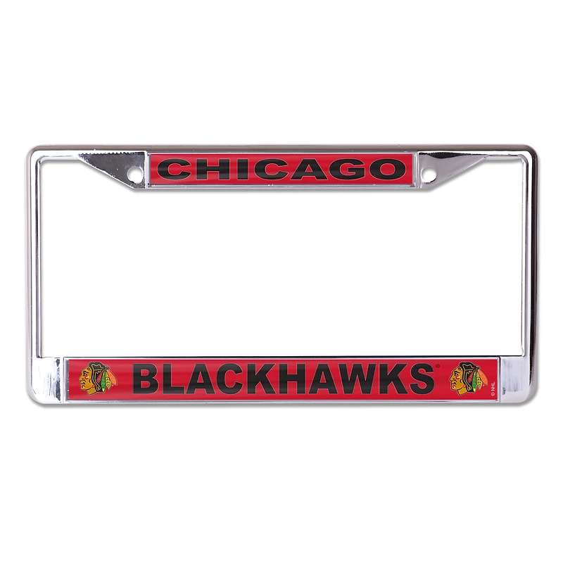 WinCraft Chicago Blackhawks Primary Logo S/L Metal License Plate Frame