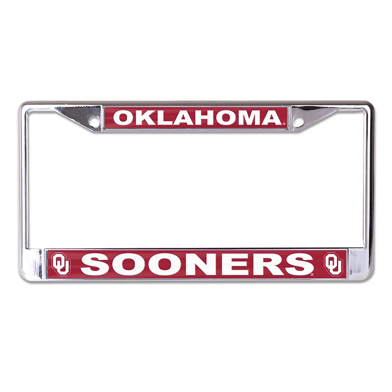 WinCraft Oklahoma Sooners S/L Team Color Covered Metal License Plate Frame