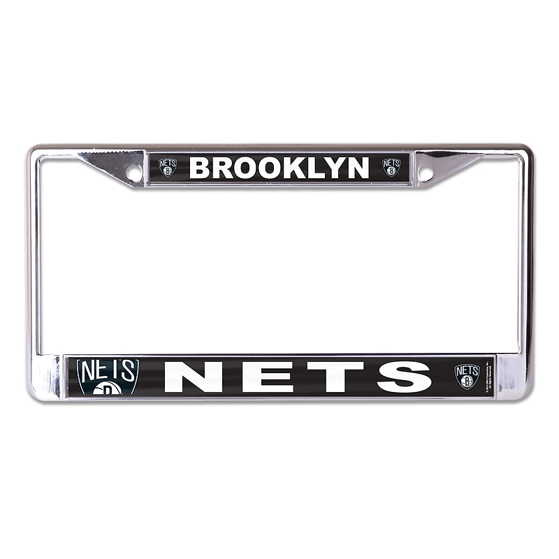 WinCraft Brooklyn Nets S/L Mega Graphics Metal License Plate Frame
