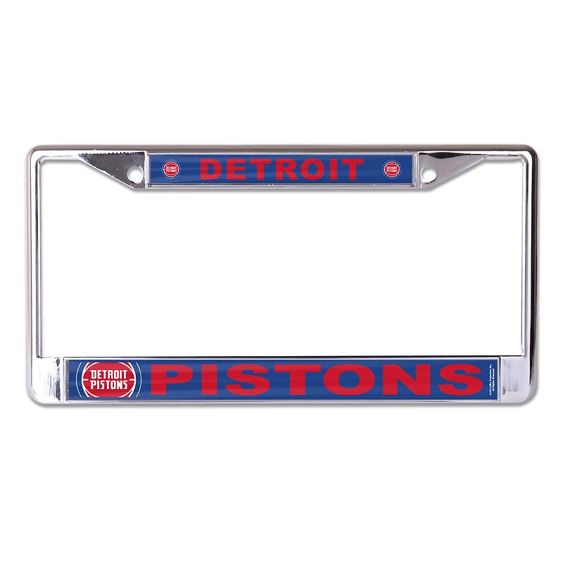 WinCraft Detroit Pistons S/L Mega Graphics Metal License Plate Frame