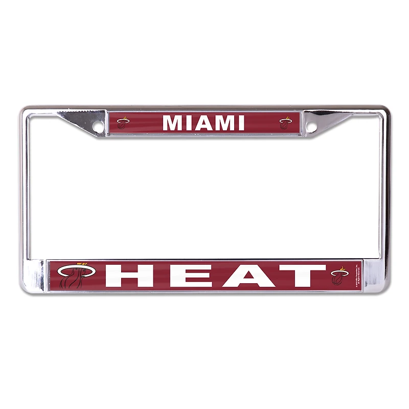 WinCraft Miami Heat S/L Mega Graphics Metal License Plate Frame