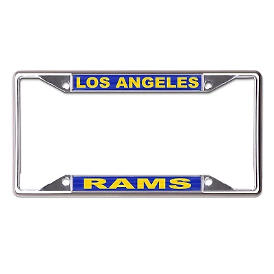 WinCraft Los Angeles Rams Printed Wordmark Metal License Plate Frame