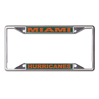 WinCraft Miami Hurricanes Printed Wordmark Metal License Plate Frame