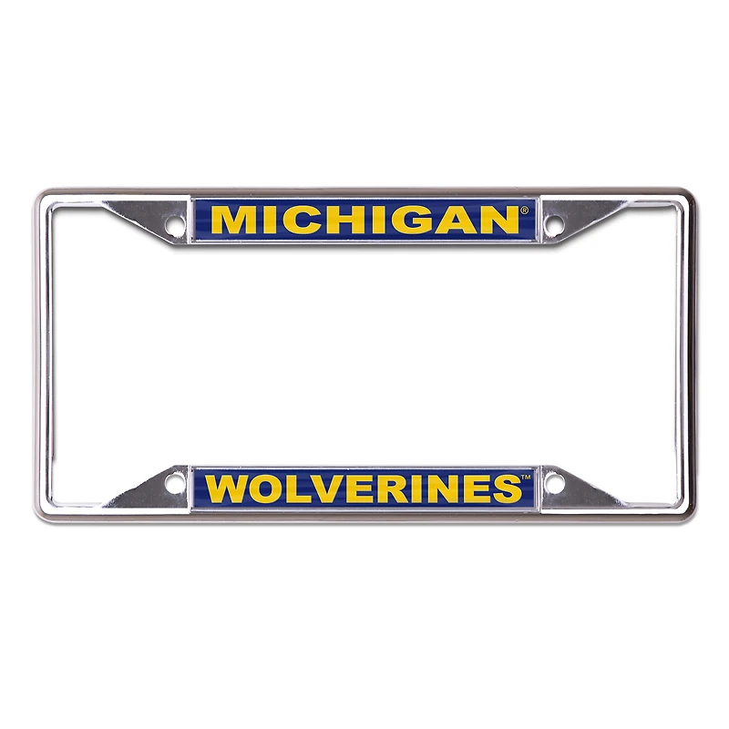 WinCraft Michigan Wolverines Printed Wordmark Metal License Plate Frame