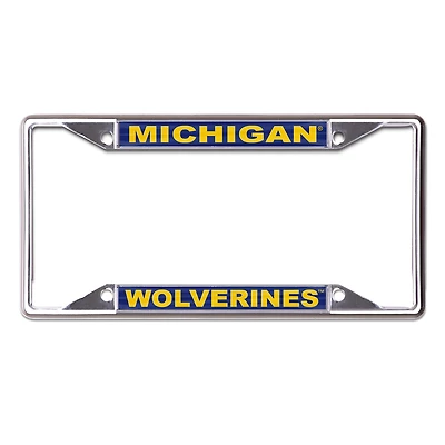 WinCraft Michigan Wolverines Printed Wordmark Metal License Plate Frame