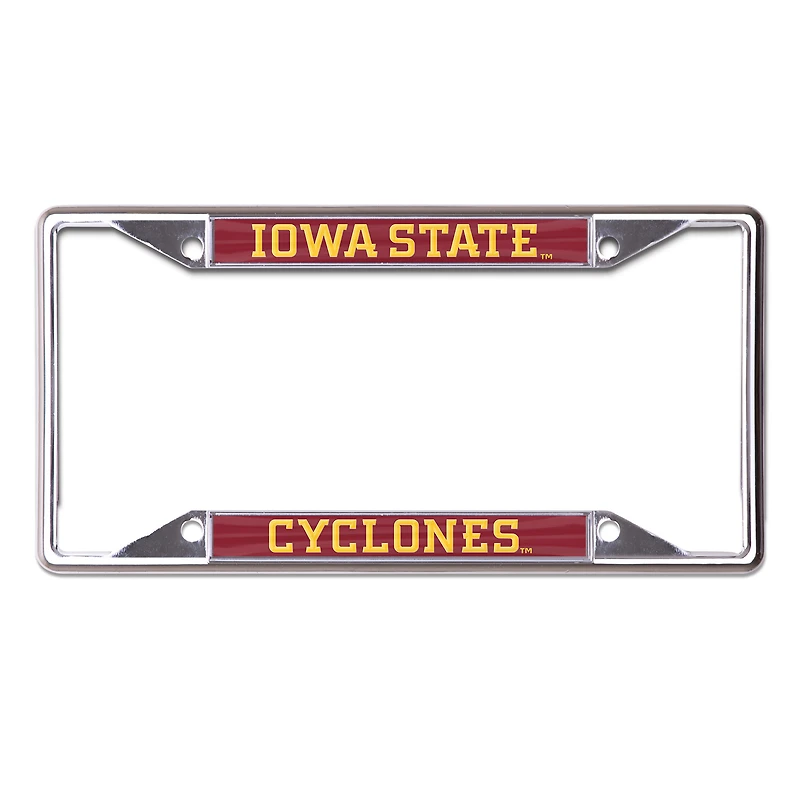 WinCraft Iowa State Cyclones Printed Wordmark Metal License Plate Frame