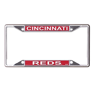WinCraft Cincinnati Reds Printed Wordmark Metal License Plate Frame