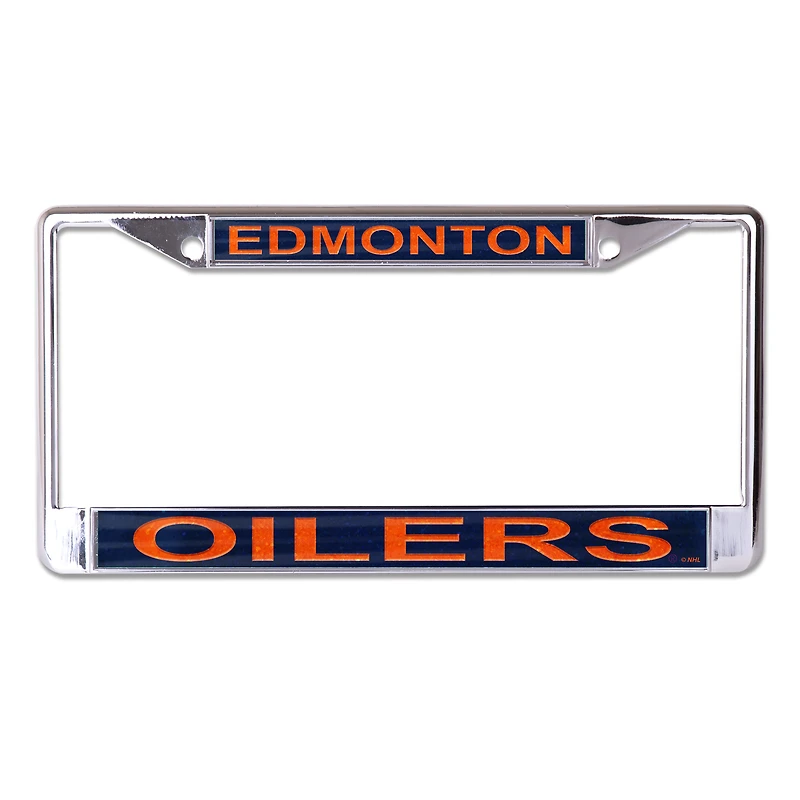 WinCraft Edmonton Oilers Glitter Metal License Plate Frame