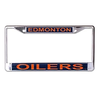 WinCraft Edmonton Oilers Glitter Metal License Plate Frame