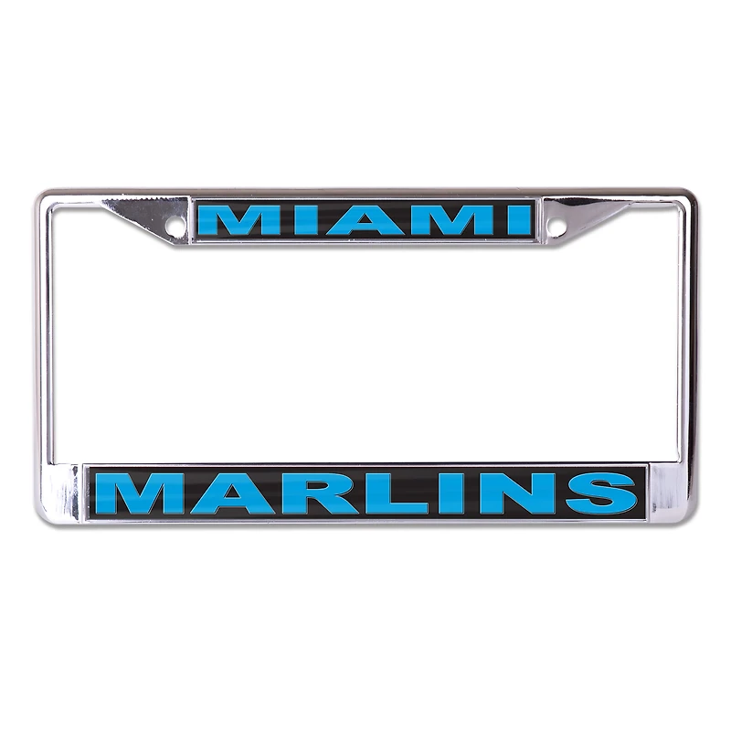 WinCraft Miami Marlins Printed Team Metal License Plate Frame