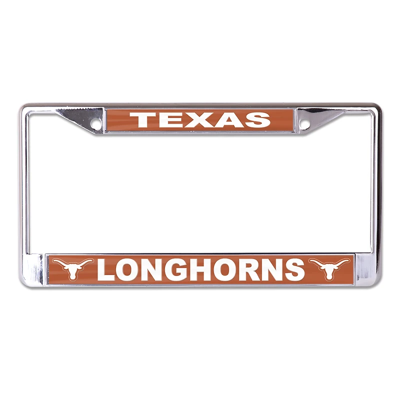 WinCraft Texas Longhorns Printed Team Metal License Plate Frame