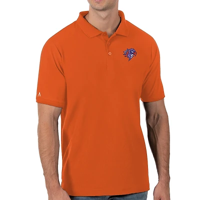Men's Antigua Orange Halifax Thunderbirds Legacy Pique Polo