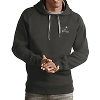 Men's Antigua Charcoal Calgary Roughnecks Victory Pullover Hoodie