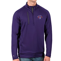 Men's Antigua Purple Halifax Thunderbirds Generation Quarter-Zip Pullover Top