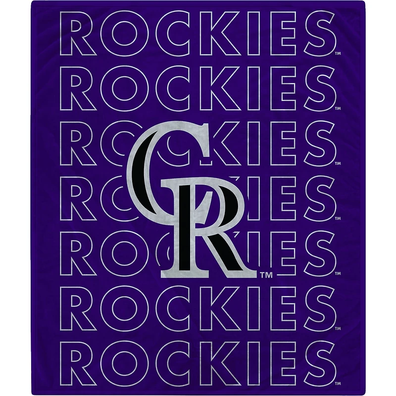 Colorado Rockies 60" x 70" Echo Wordmark Lightweight Blanket
