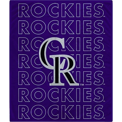 Colorado Rockies 60" x 70" Echo Wordmark Lightweight Blanket