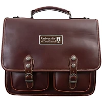 Brown Portland Pilots Logo Plate Sabino Canyon Briefcase