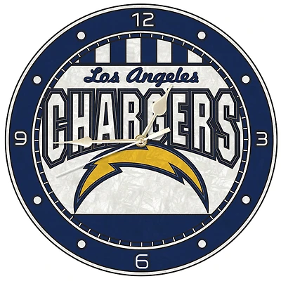 Los Angeles Chargers 12'' Team Art Glass Clock