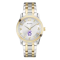Bulova Silver Winona State Warriors Classic Two-Tone Round Watch