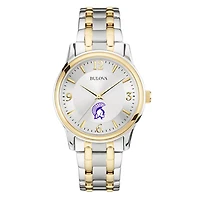 Women's Bulova Silver Winona State Warriors Classic Two-Tone Round Watch