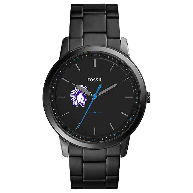 Fossil Black Winona State Warriors The Minimalist Slim Stainless Steel Watch